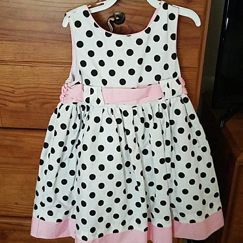2T little girls polka dot dress